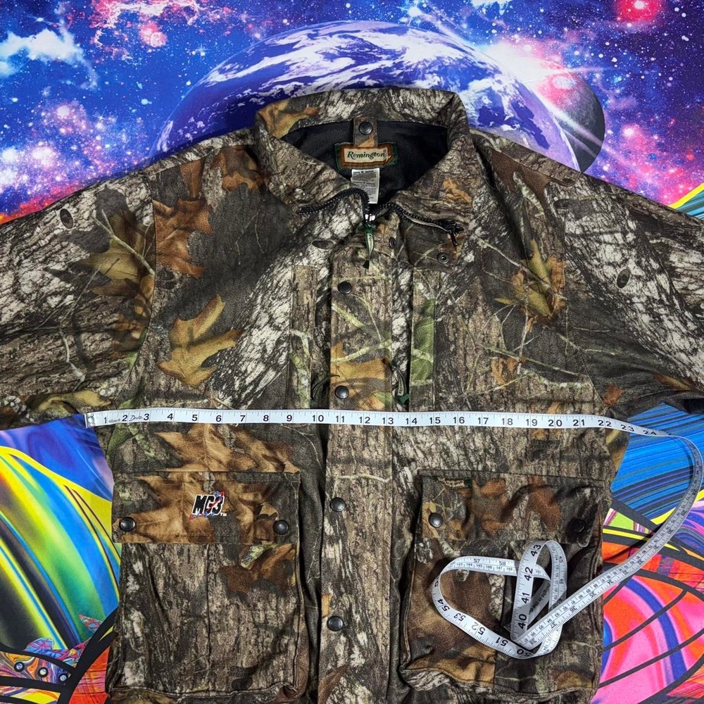 Vintage Remington Hunting Jacket Mossy Oak Break Up Camo Mens Medium DI15740BU - Picture 6 of 7